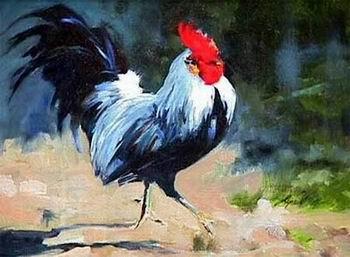unknow artist Cock 183 China oil painting art